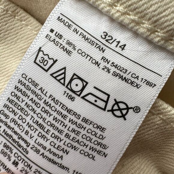 Banana republic HIGH-RISE WIDE-LEG CROPPED JEAN SIZE 32 14 %634406 jeans ecru - Picture 6 of 7